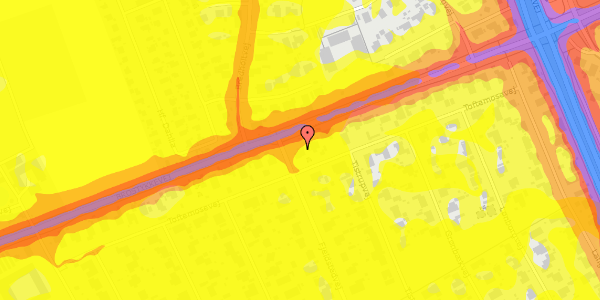 Trafikstøjkort på Toftemosevej 30, 2650 Hvidovre