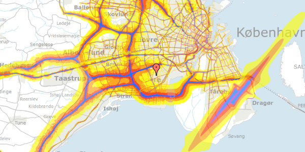 Trafikstøjkort på Grenhusene 43, 2650 Hvidovre