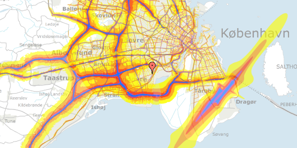 Trafikstøjkort på Grønholtvej 49, 2650 Hvidovre