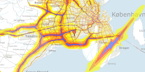 Trafikstøjkort på Gurrevej 46, 3. , 2650 Hvidovre