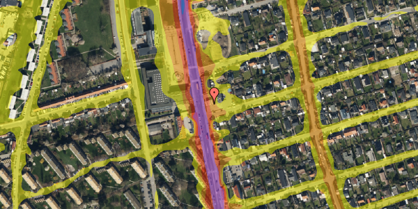 Trafikstøjkort på Hvidovrevej 249, 2650 Hvidovre