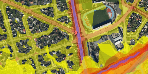 Trafikstøjkort på Hvidovrevej 406, 1. , 2650 Hvidovre