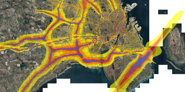 Trafikstøjkort på Høvedstensvej 8, 1. mf, 2650 Hvidovre