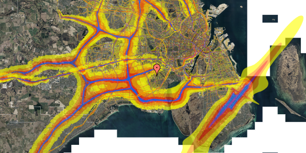 Trafikstøjkort på Høvedstensvej 13, 2. tv, 2650 Hvidovre