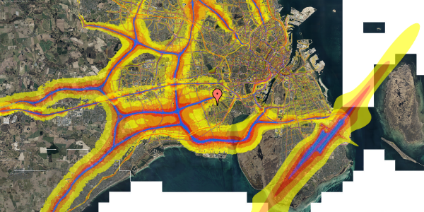 Trafikstøjkort på Høvedstensvej 44, 1. th, 2650 Hvidovre