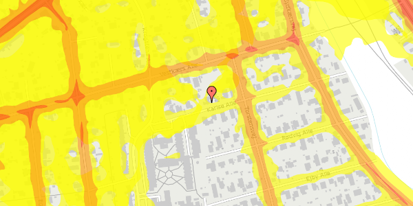 Trafikstøjkort på Karise Alle 24, 2650 Hvidovre
