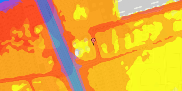 Trafikstøjkort på Kettegård Alle 70, st. 3011, 2650 Hvidovre