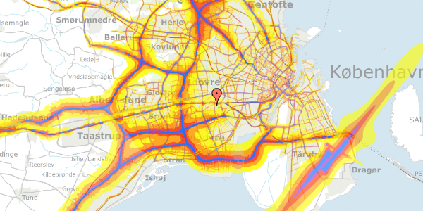 Trafikstøjkort på Kløverprisvej 34, 2650 Hvidovre