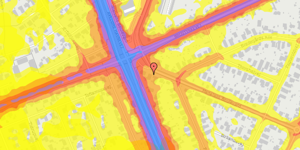 Trafikstøjkort på Menelaos Boulevard 69, 2650 Hvidovre