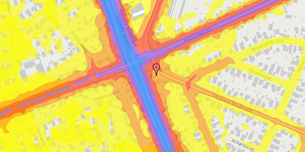 Trafikstøjkort på Menelaos Boulevard 71, 1. , 2650 Hvidovre