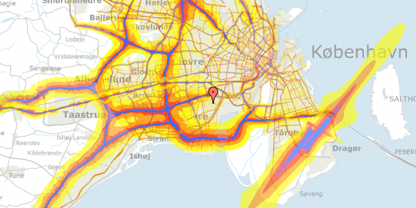 Trafikstøjkort på Mørups Alle 23, 2650 Hvidovre