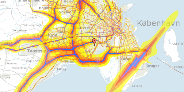 Trafikstøjkort på Mørups Alle 35, 2650 Hvidovre