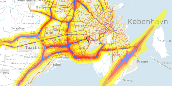 Trafikstøjkort på Mørups Alle 38, 2650 Hvidovre