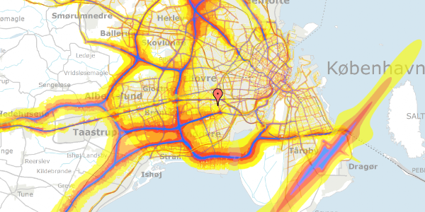 Trafikstøjkort på N Bonavents Alle 8, 2650 Hvidovre