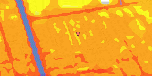 Trafikstøjkort på Strandbyparken 13, 1. th, 2650 Hvidovre