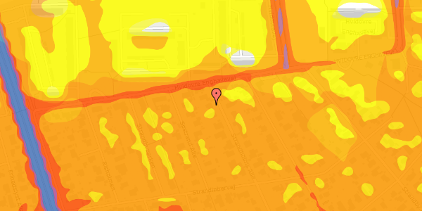 Trafikstøjkort på Strandholms Alle 4, 2650 Hvidovre