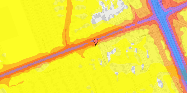 Trafikstøjkort på Toftemosevej 26, 2650 Hvidovre