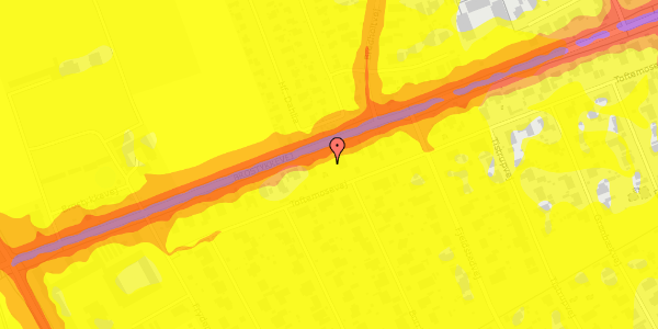 Trafikstøjkort på Toftemosevej 42, 2650 Hvidovre