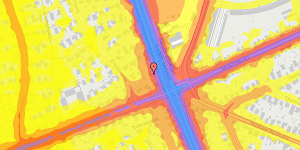 Trafikstøjkort på Ærtebjergvej 105, 2650 Hvidovre