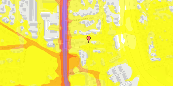 Trafikstøjkort på Åstrupgårdsvej 5, 2650 Hvidovre