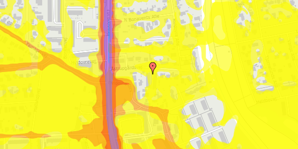 Trafikstøjkort på Åstrupgårdsvej 8A, 2650 Hvidovre