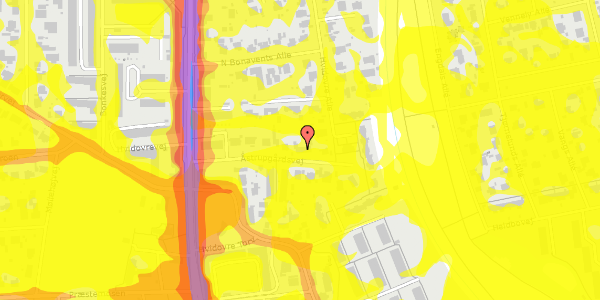 Trafikstøjkort på Åstrupgårdsvej 9A, 2650 Hvidovre
