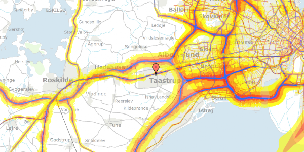 Trafikstøjkort på Høje Taastrup Boulevard 43, 1. 4, 2630 Taastrup