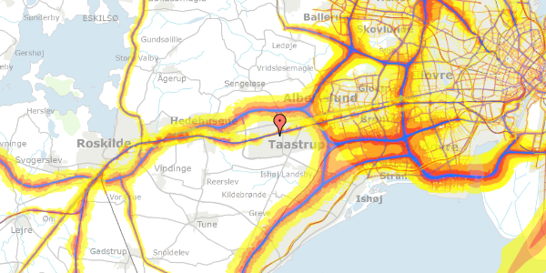 Trafikstøjkort på Høje Taastrup Boulevard 43, 2. 10, 2630 Taastrup