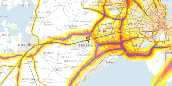 Trafikstøjkort på Høje Taastrup Vej 24, 2630 Taastrup