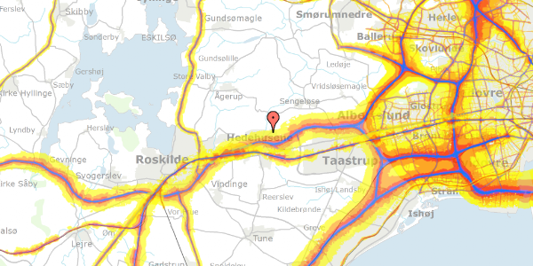 Trafikstøjkort på Kalleruphaven 65, 2640 Hedehusene