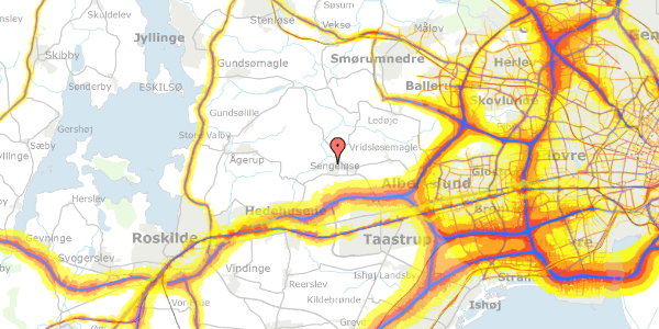 Trafikstøjkort på Kirkestien 48, 2630 Taastrup