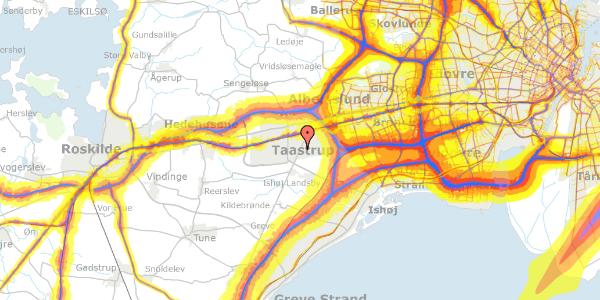 Trafikstøjkort på Taastrup Hovedgade 175, 2630 Taastrup
