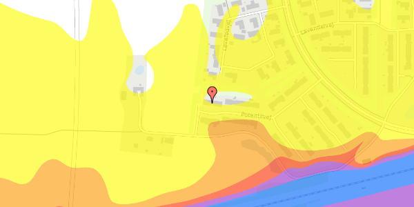 Trafikstøjkort på Potentilvej 22, 2630 Taastrup