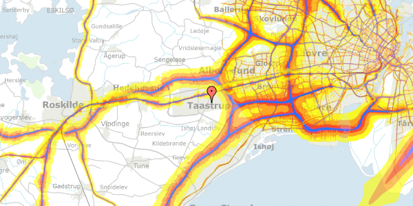 Trafikstøjkort på Pælestykkerne 40, 2. th, 2630 Taastrup