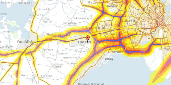 Trafikstøjkort på Røjlehaven 10, 2630 Taastrup