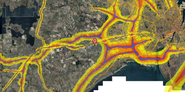 Trafikstøjkort på Rønnevangshusene 1, 1. th, 2630 Taastrup