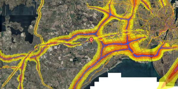 Trafikstøjkort på Rønnevangshusene 55, 1. th, 2630 Taastrup