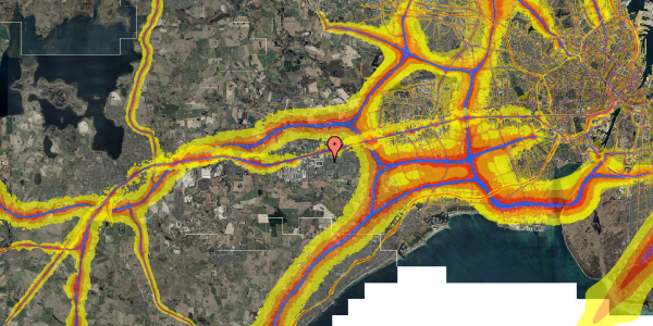 Trafikstøjkort på Rønnevangshusene 184, 2630 Taastrup