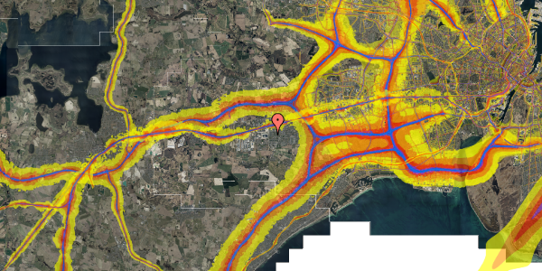 Trafikstøjkort på Rønnevangshusene 186, 2630 Taastrup