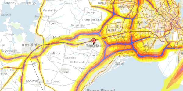 Trafikstøjkort på Sankt Mikkels Alle 85, 2630 Taastrup