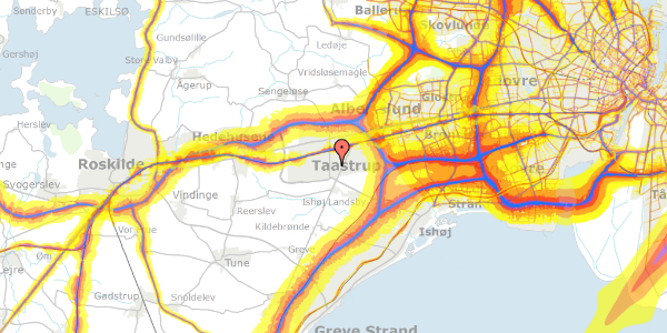 Trafikstøjkort på Sankt Mikkels Alle 97, 2630 Taastrup