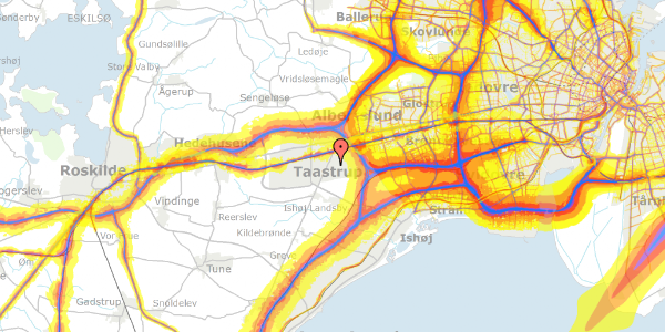 Trafikstøjkort på Skolevej 16E, st. th, 2630 Taastrup