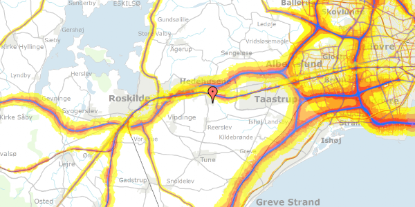 Trafikstøjkort på Stenbuen 2, 2640 Hedehusene