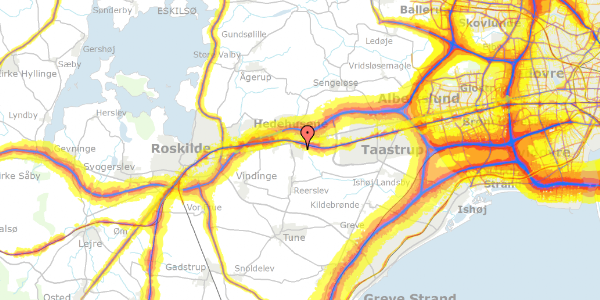 Trafikstøjkort på Stenmøllen 77, 2640 Hedehusene