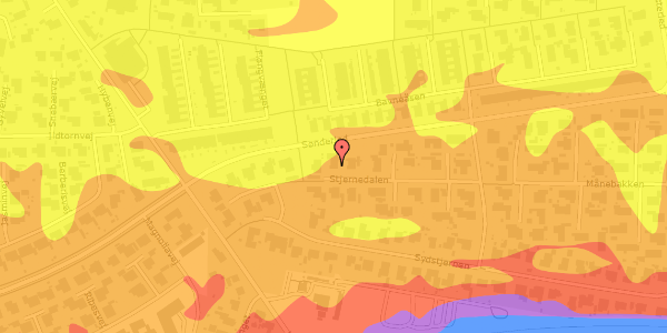 Trafikstøjkort på Stjernedalen 20, 2640 Hedehusene