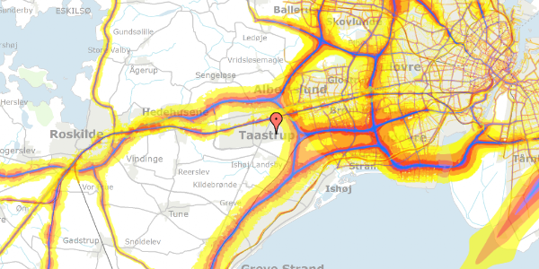 Trafikstøjkort på Strongvej 23, 2630 Taastrup