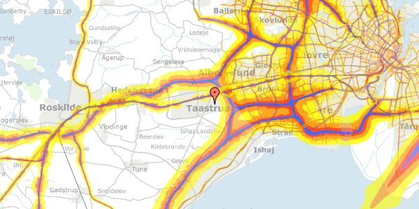 Trafikstøjkort på Strongvej 24, 2630 Taastrup