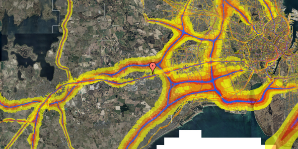 Trafikstøjkort på Taastrupgårdsvej 91, 1. th, 2630 Taastrup