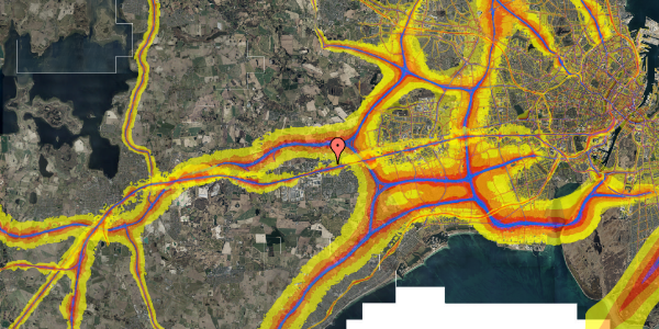 Trafikstøjkort på Taastrupgårdsvej 93, 2. tv, 2630 Taastrup