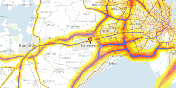 Trafikstøjkort på Taastrup Vænge 35, st. 2, 2630 Taastrup